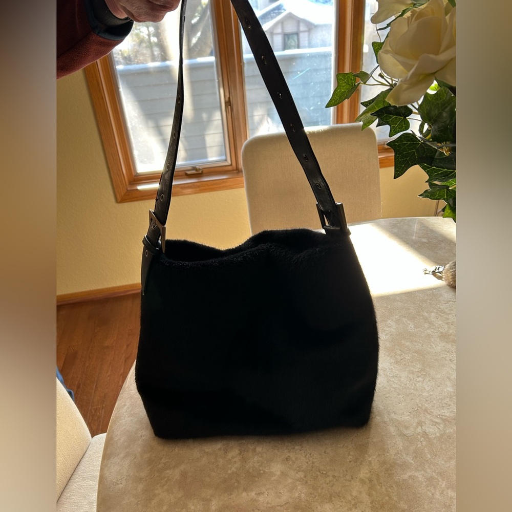 Joy Susan faux fur purse